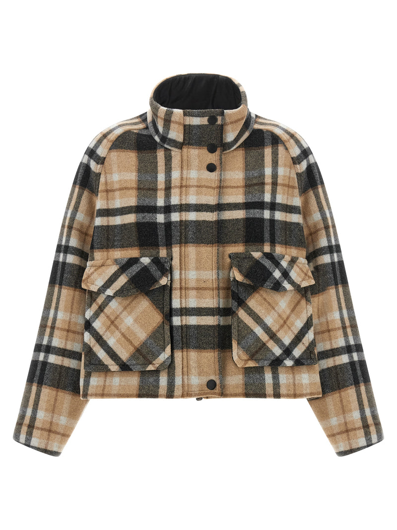 PINKO Multicolor Wool Coat - Stylish and Modern Outerwear