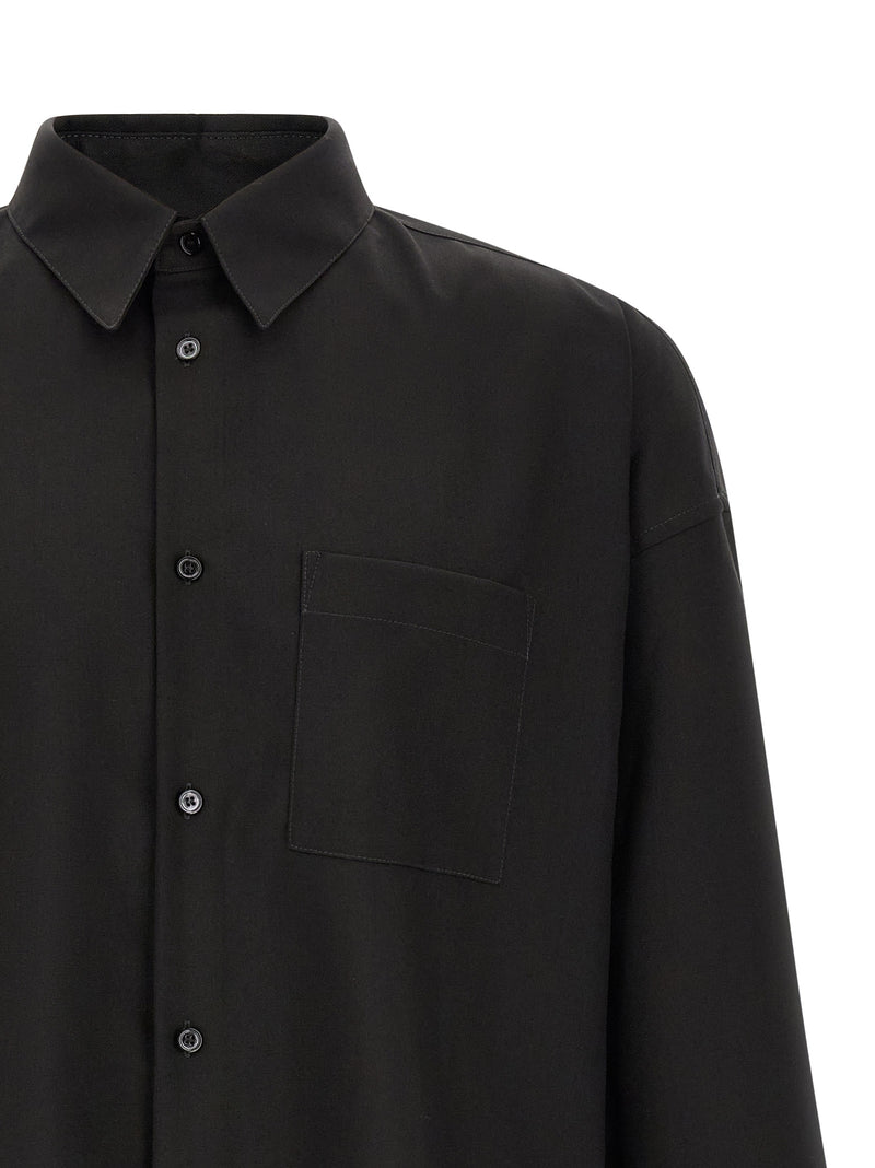 Marni Black Virgin Wool Blouse - Oversized Elegance