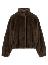Max Mara Brown Polyester Full-Length Jacket