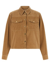 Max Mara Beige Cotton Denim Jacket