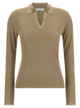 Max Mara Beige Silk Cardigan