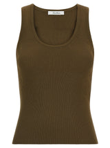 Max Mara Bicolor Viscose Sleeveles T-Shirt