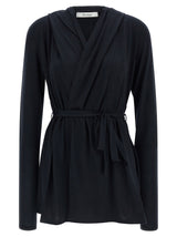 Max Mara Blue Lyocell Cardigan