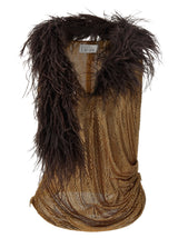 Giuseppe Di Morabito Gold Polyamide Tank Tops