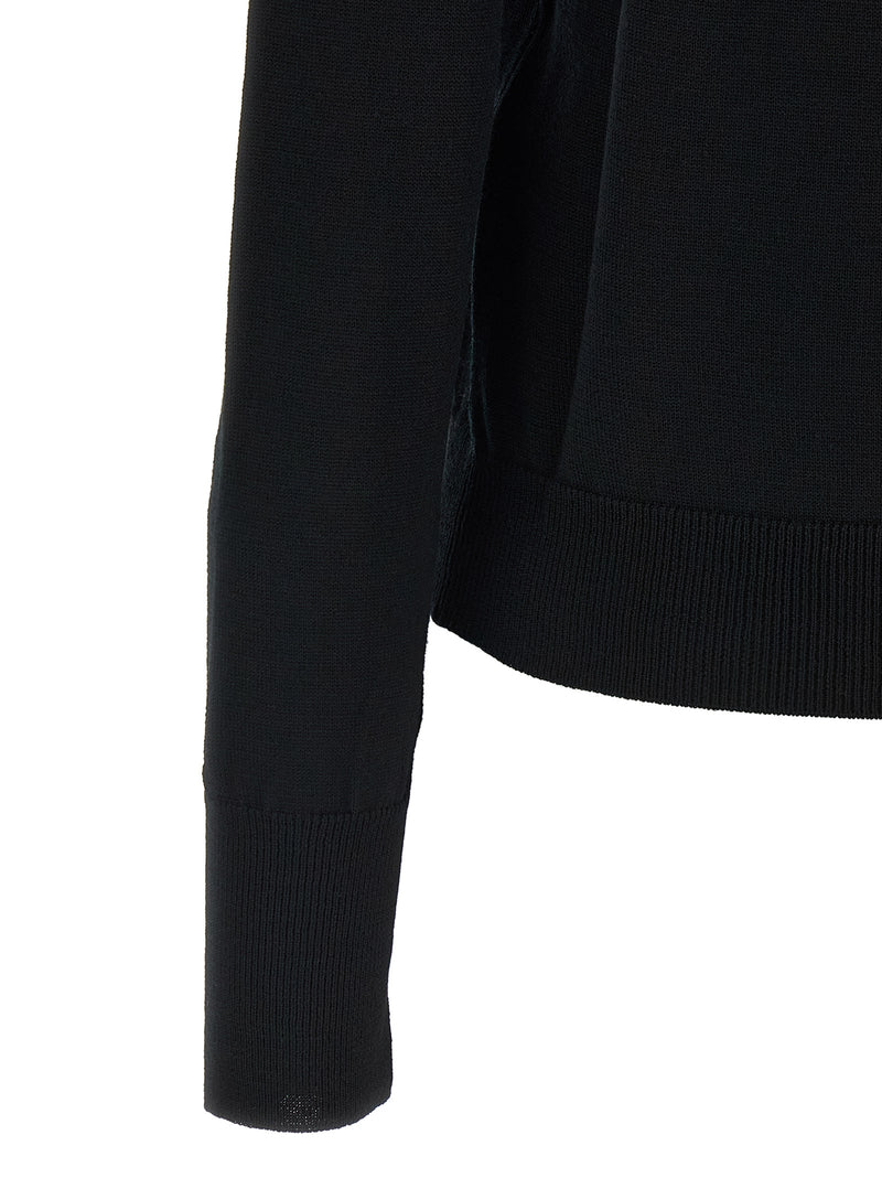 Coperni Black Virgin Wool Cardigan - Contemporary Knitwear
