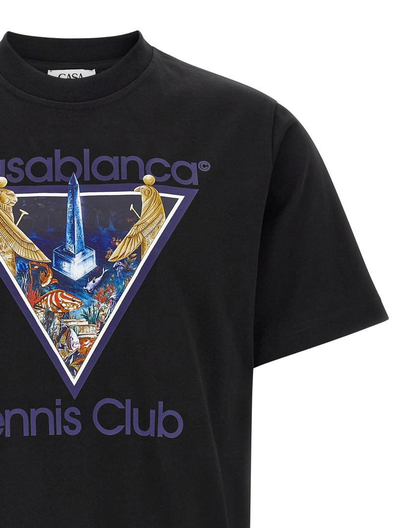 Casablanca Monde Perdu Tennis Club Icon T-Shirt - Black