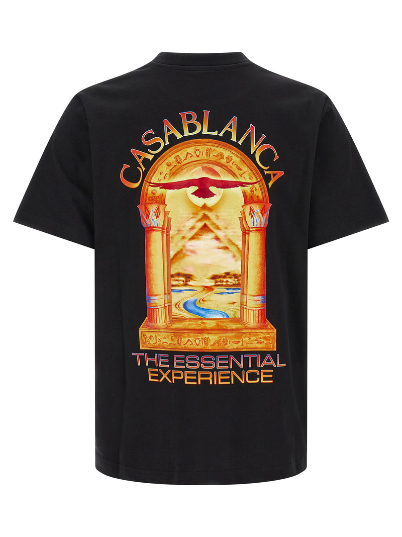 Casablanca Hermons Mirage Arch Black Organic Cotton T-Shirt