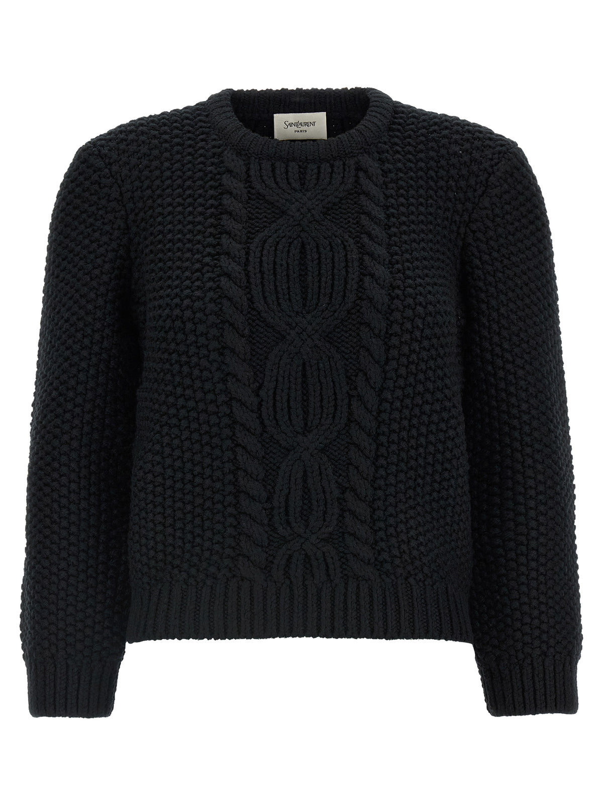 Saint Laurent Black Wool Cardigan
