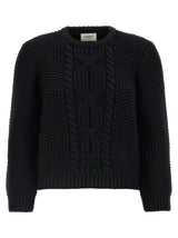 Saint Laurent Black Wool Cardigan