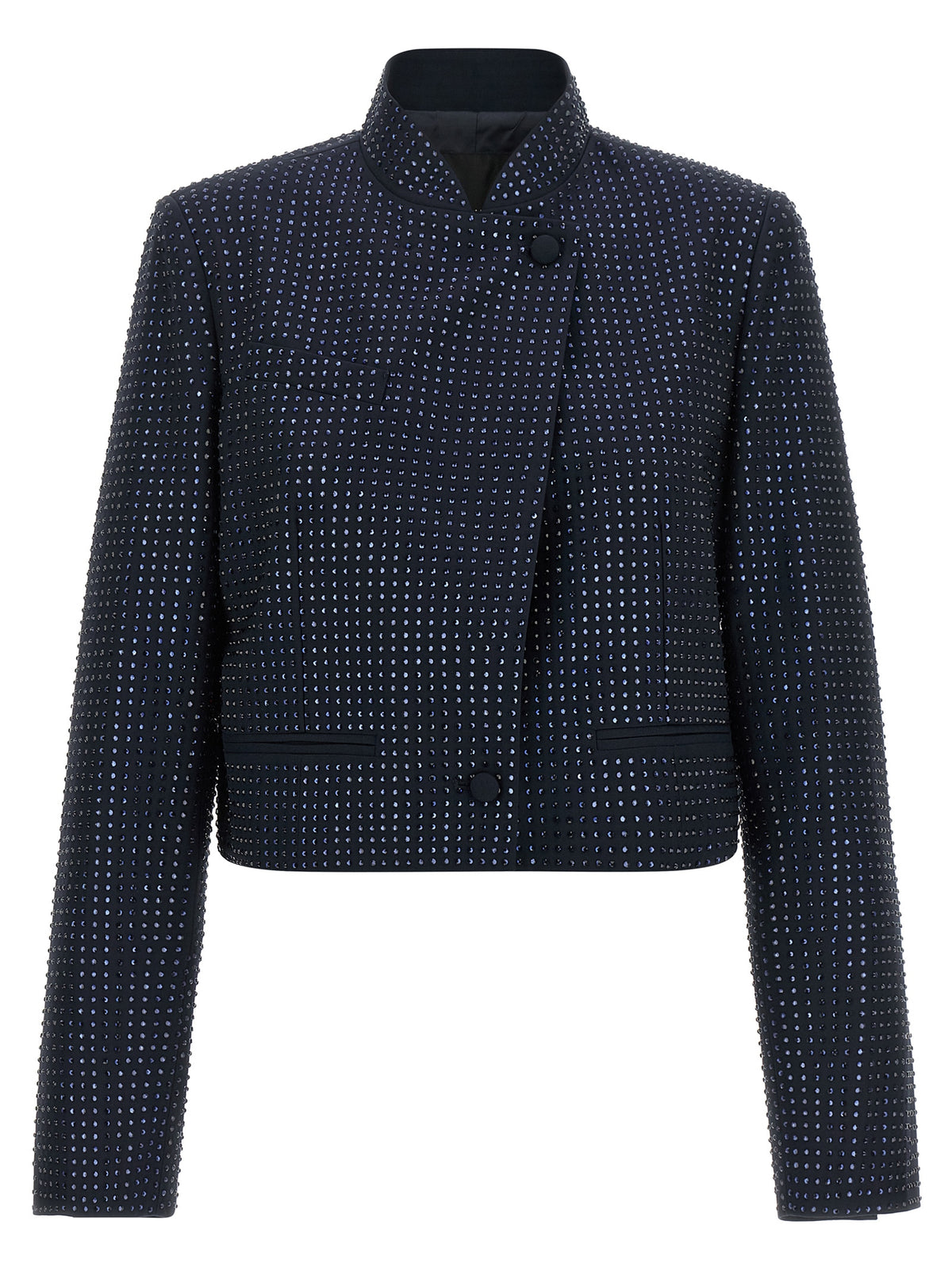 PINKO Blue Polyester Full-Length Jacket