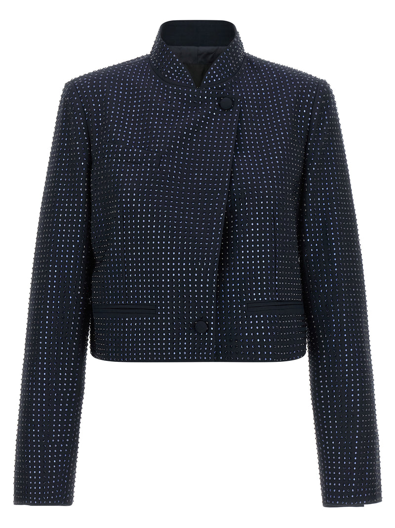 PINKO Morasca Blue Polyester Full-Length Jacket
