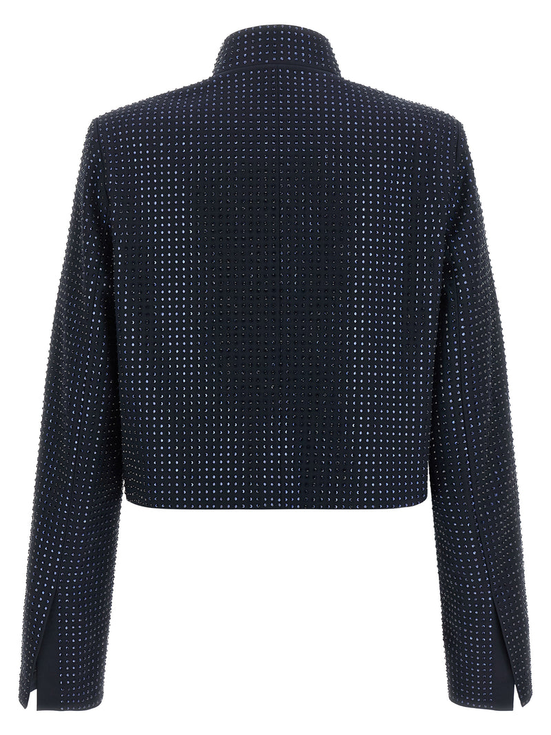 PINKO Morasca Blue Polyester Full-Length Jacket