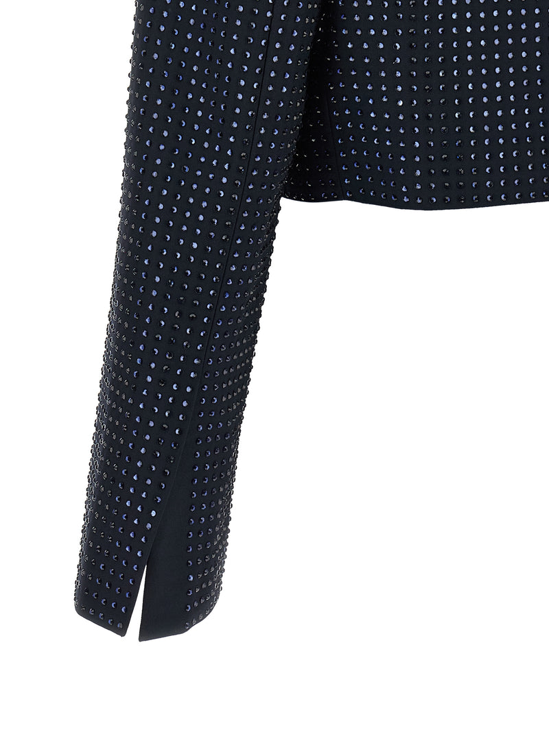 PINKO Morasca Blue Polyester Full-Length Jacket