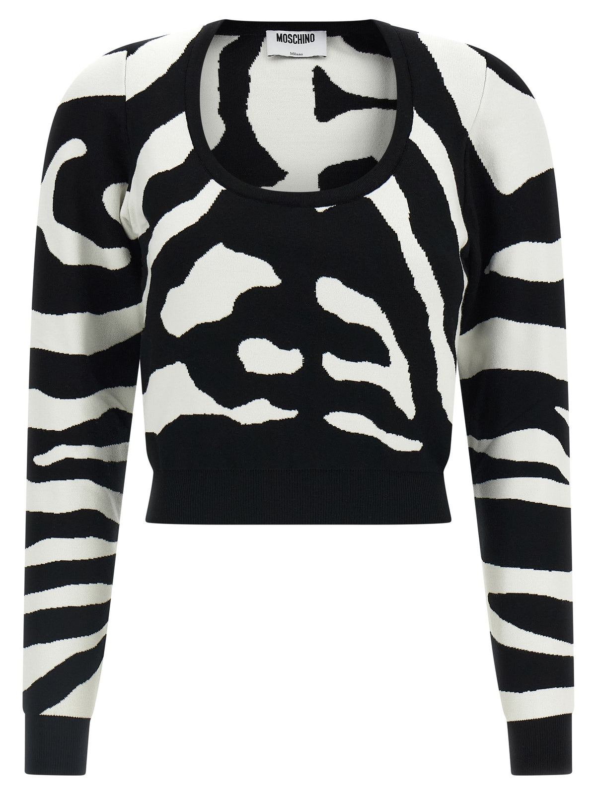 Moschino Black Viscose Cardigan
