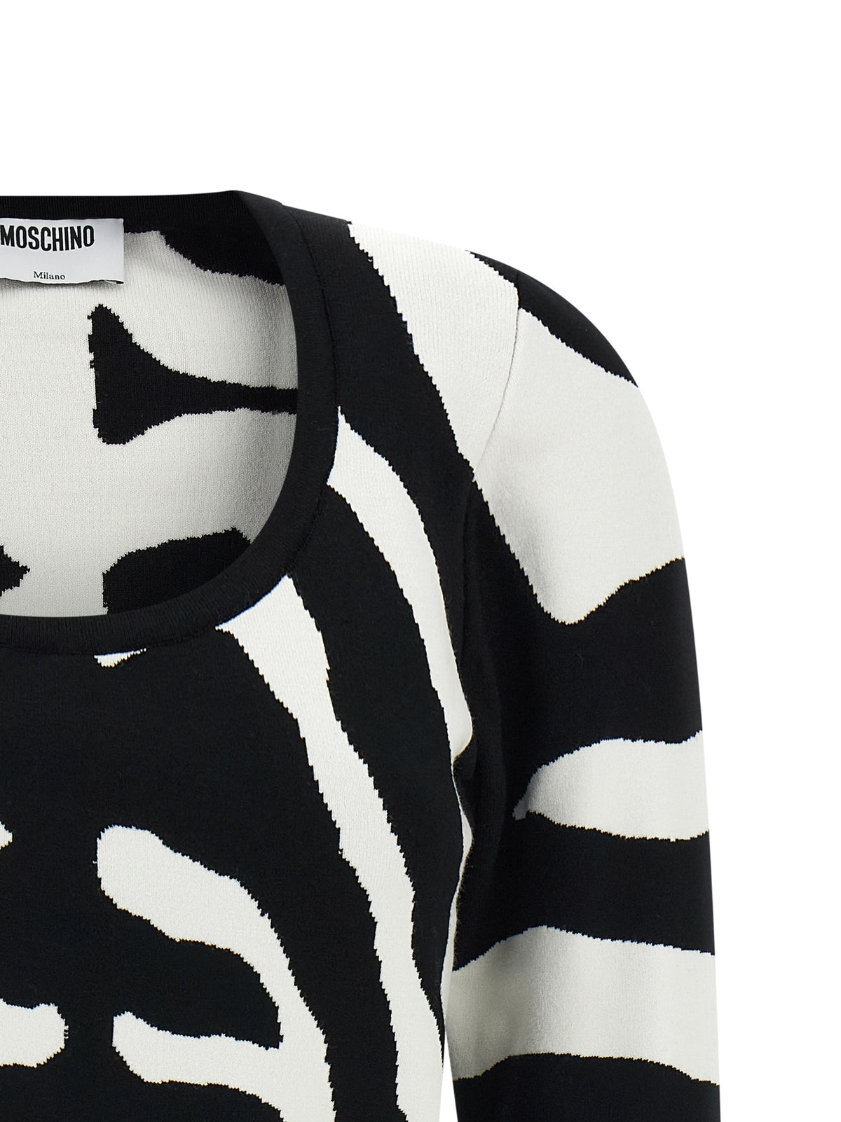 Moschino Black Viscose Cardigan
