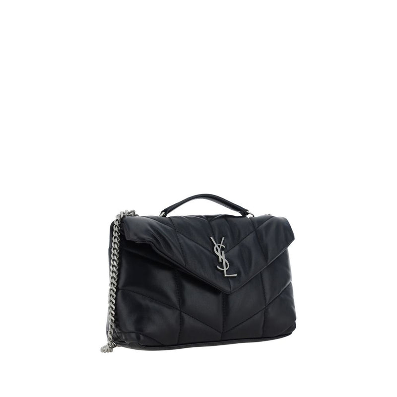 Saint Laurent Black Lambskin Mini Shoulder Bag