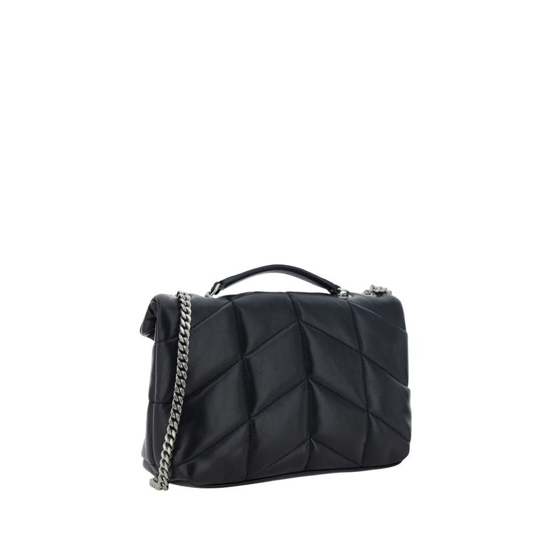 Saint Laurent Black Lambskin Mini Shoulder Bag