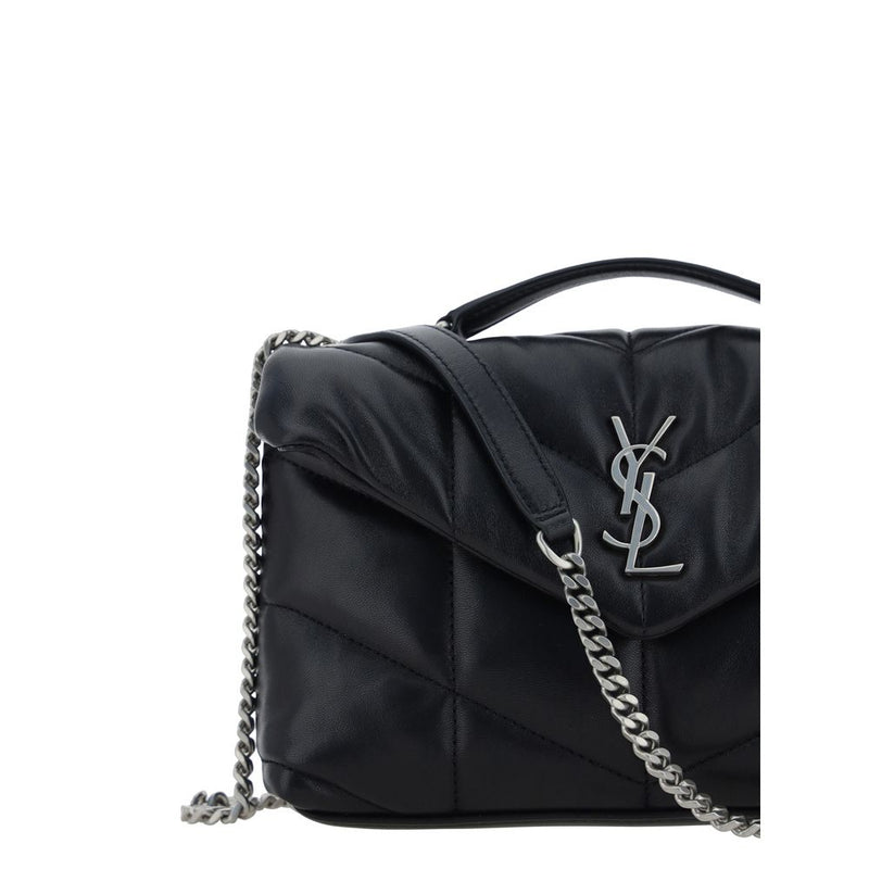 Saint Laurent Black Lambskin Mini Shoulder Bag
