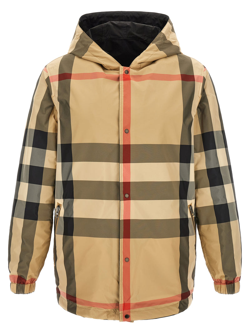 Burberry Elmhurst Black Reversible Hooded Jacket