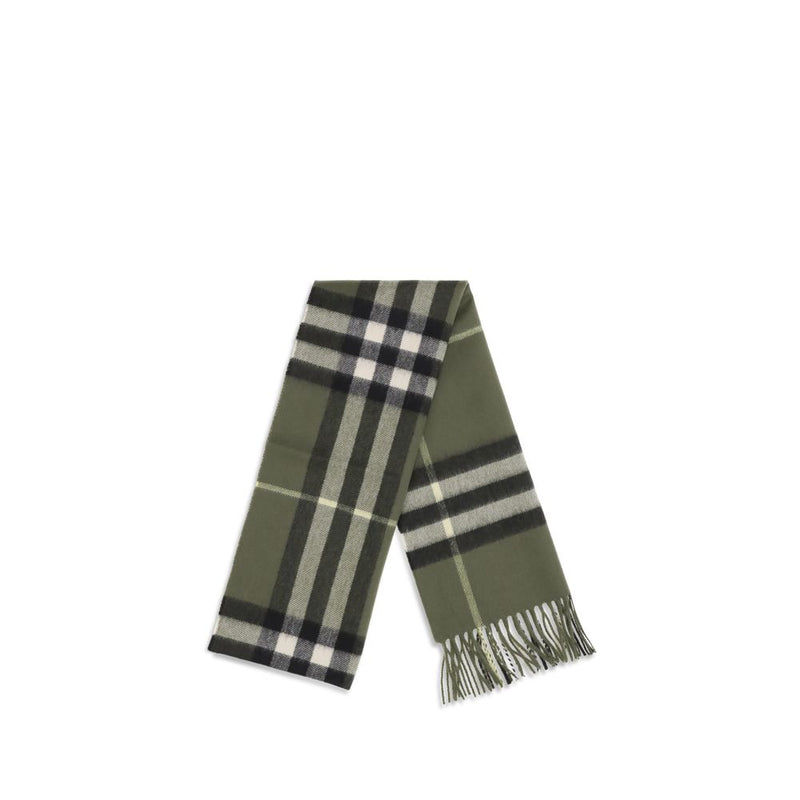 Burberry Bicolor Cashmere Scarf - Iconic Check Design