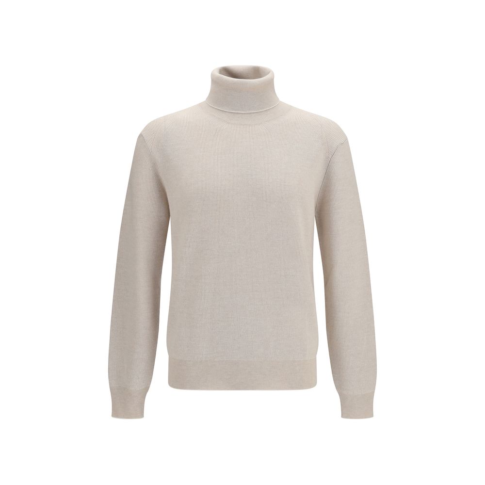 Brioni Beige Cashmere Turtleneck