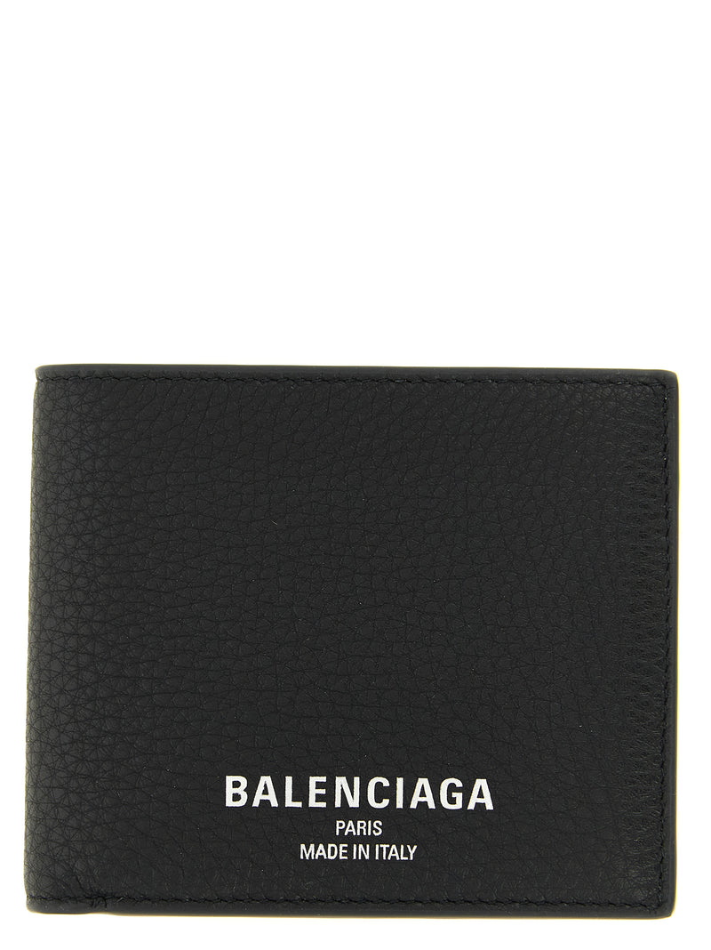 Balenciaga Black Calfskin Wallet - Elegant Bifold Design