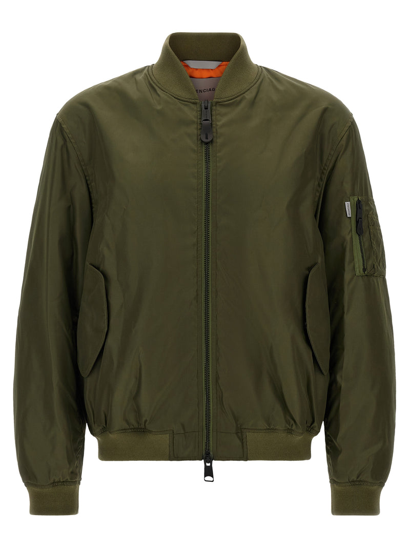 Balenciaga Bicolor Polyamide Bomber Jacket