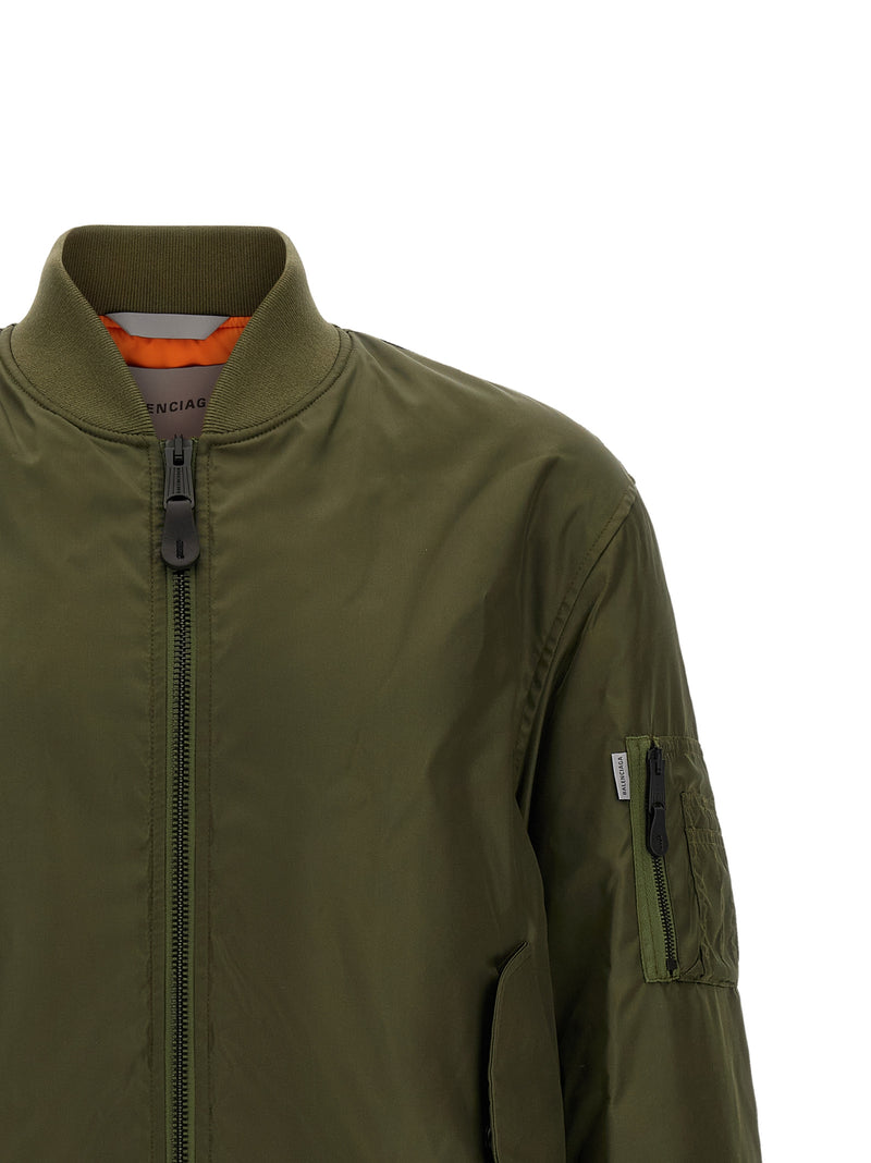 Balenciaga Bicolor Polyamide Bomber Jacket