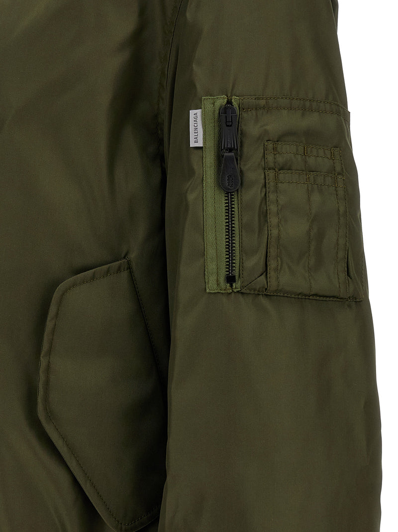 Balenciaga Bicolor Polyamide Bomber Jacket