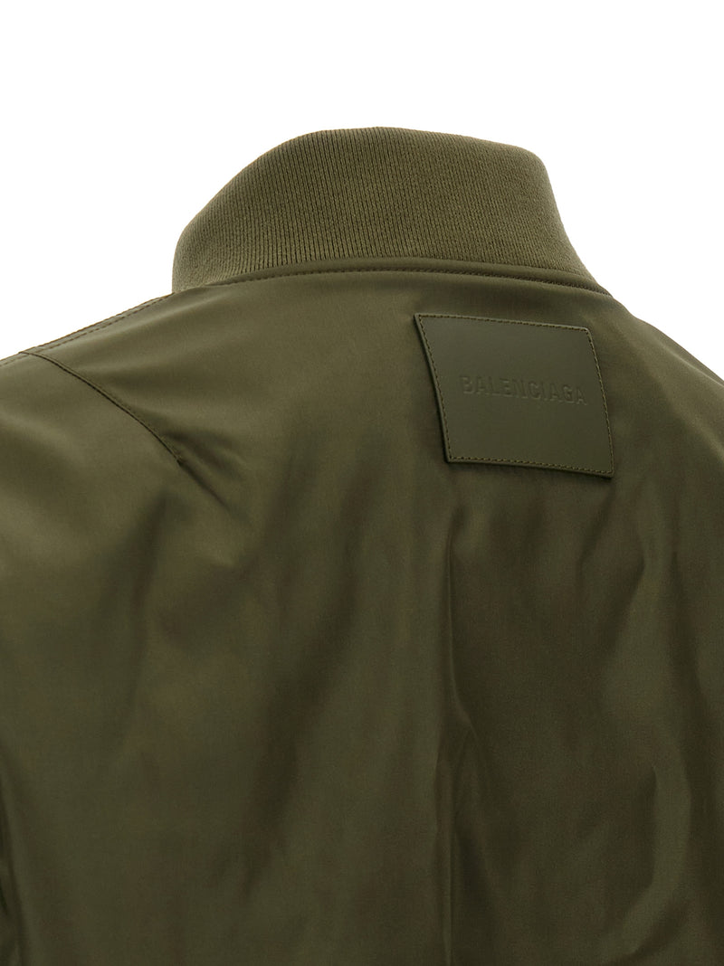 Balenciaga Bicolor Polyamide Bomber Jacket