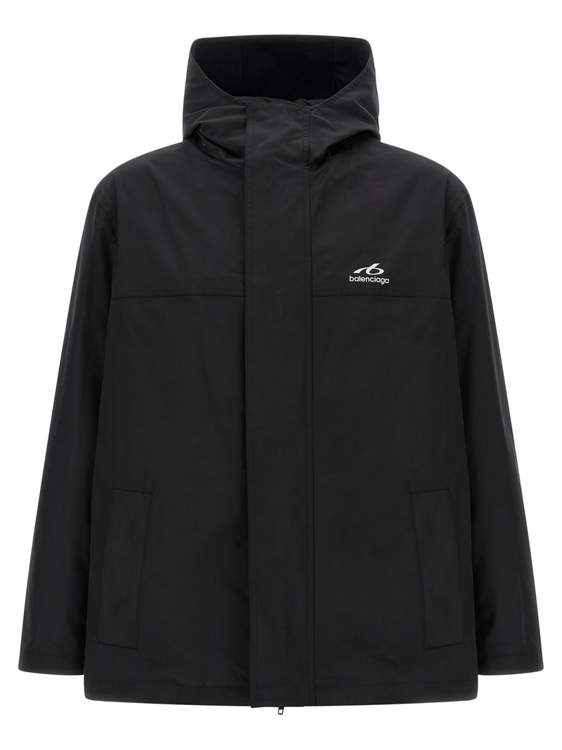 Balenciaga Black Polyester Parka - Techwear Windbreaker
