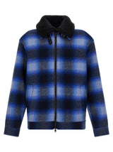 Balenciaga Blue Virgin Wool Bomber