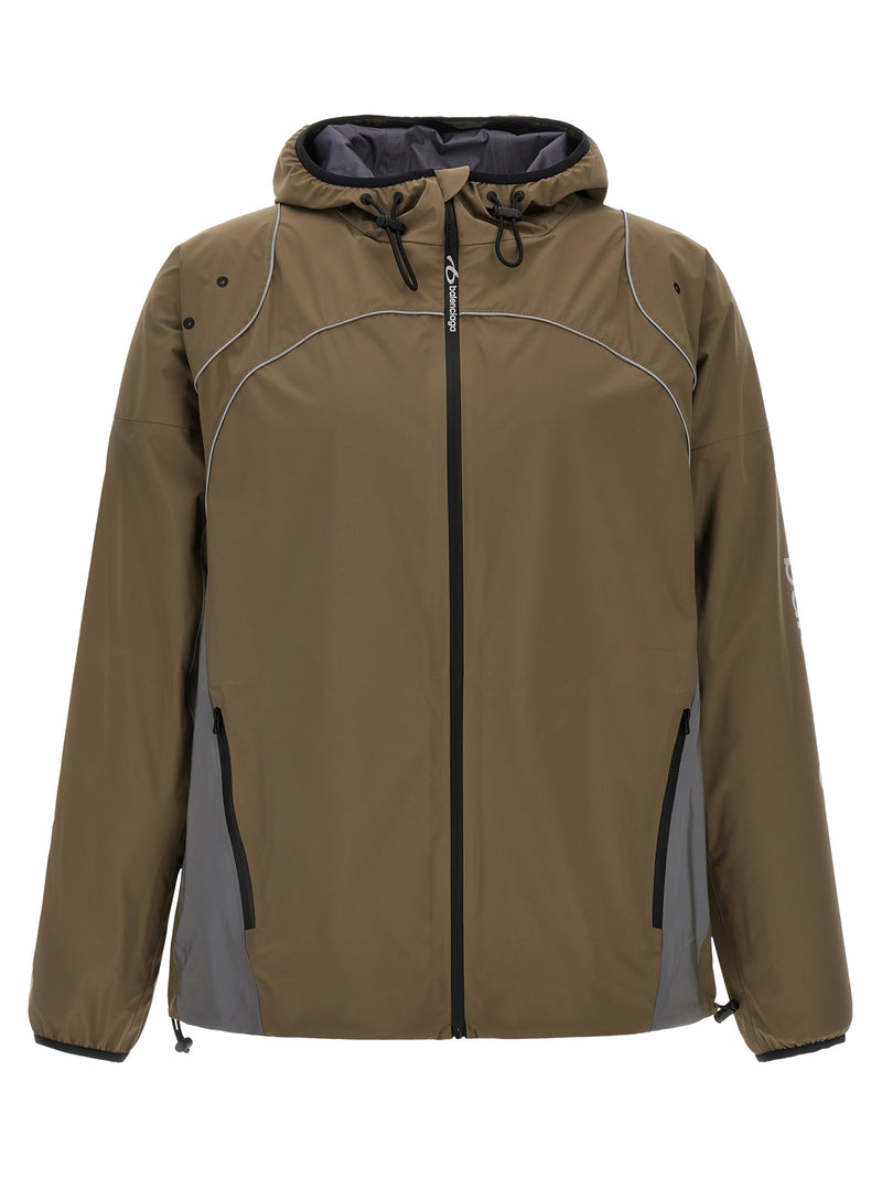 Balenciaga Gray Techwear Zip-Up Parka for Men