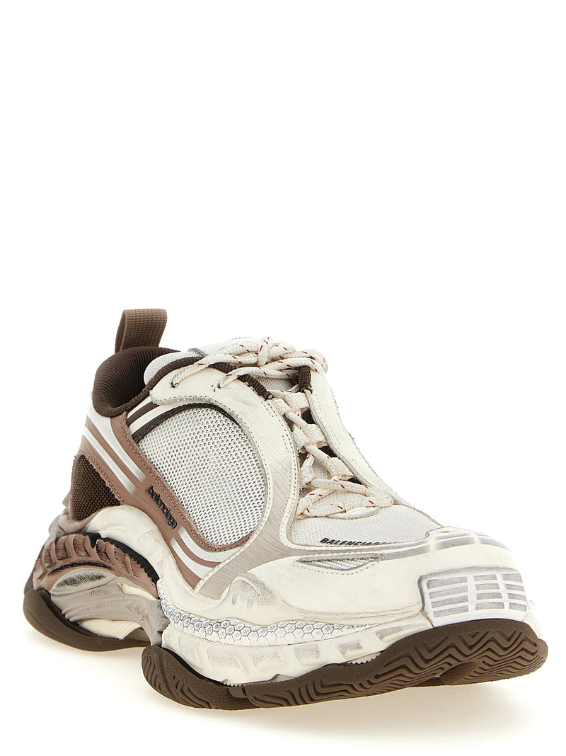 Balenciaga Triple S 2 White Polyethylene Athletic Sneakers