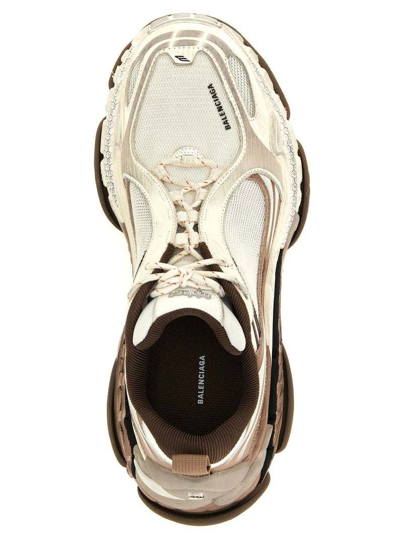 Balenciaga Triple S 2 White Polyethylene Athletic Sneakers