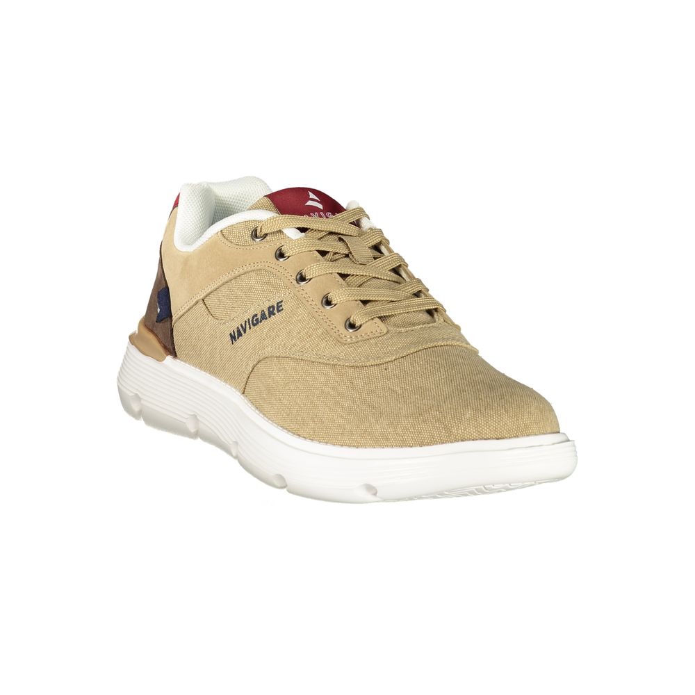 Navigare Brown Polyester Men's Sneaker