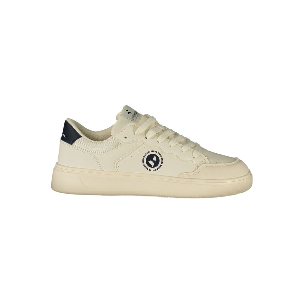 Navigare White Polyurethane Men's Sneaker