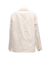Valentino Garavani Ivory Oversized Shirt Jacket