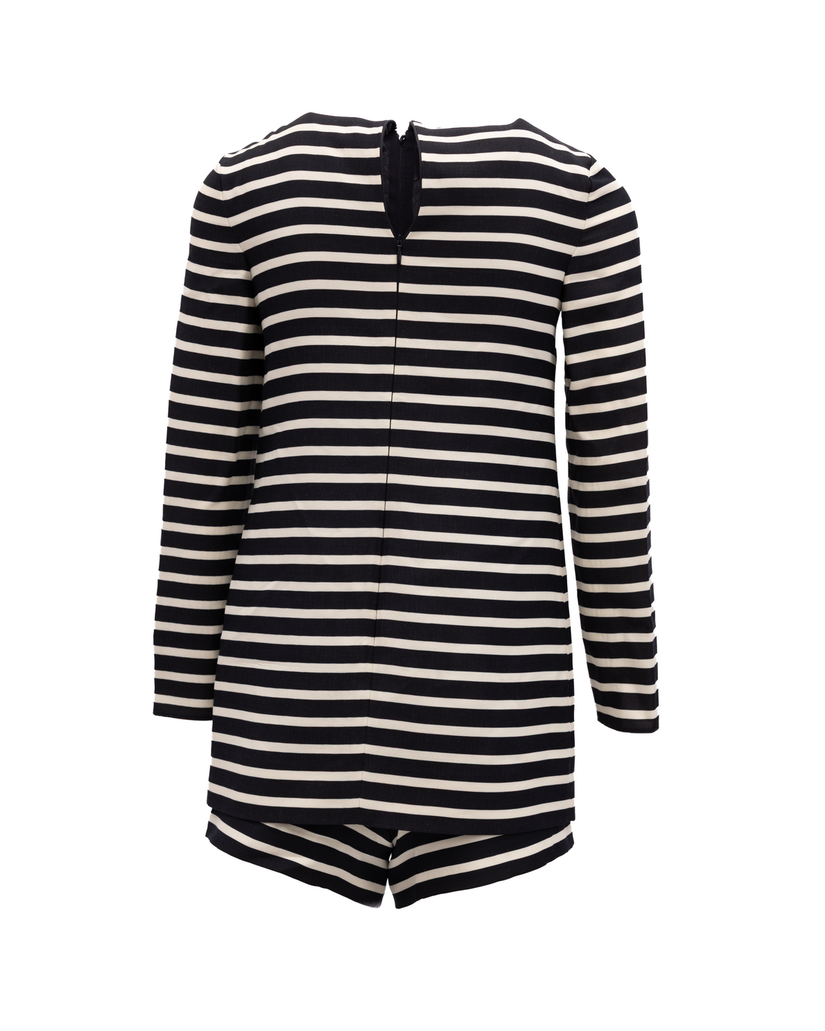 Valentino Garavani Black and White Striped Romper