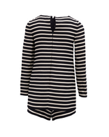 Valentino Garavani Black and White Striped Romper