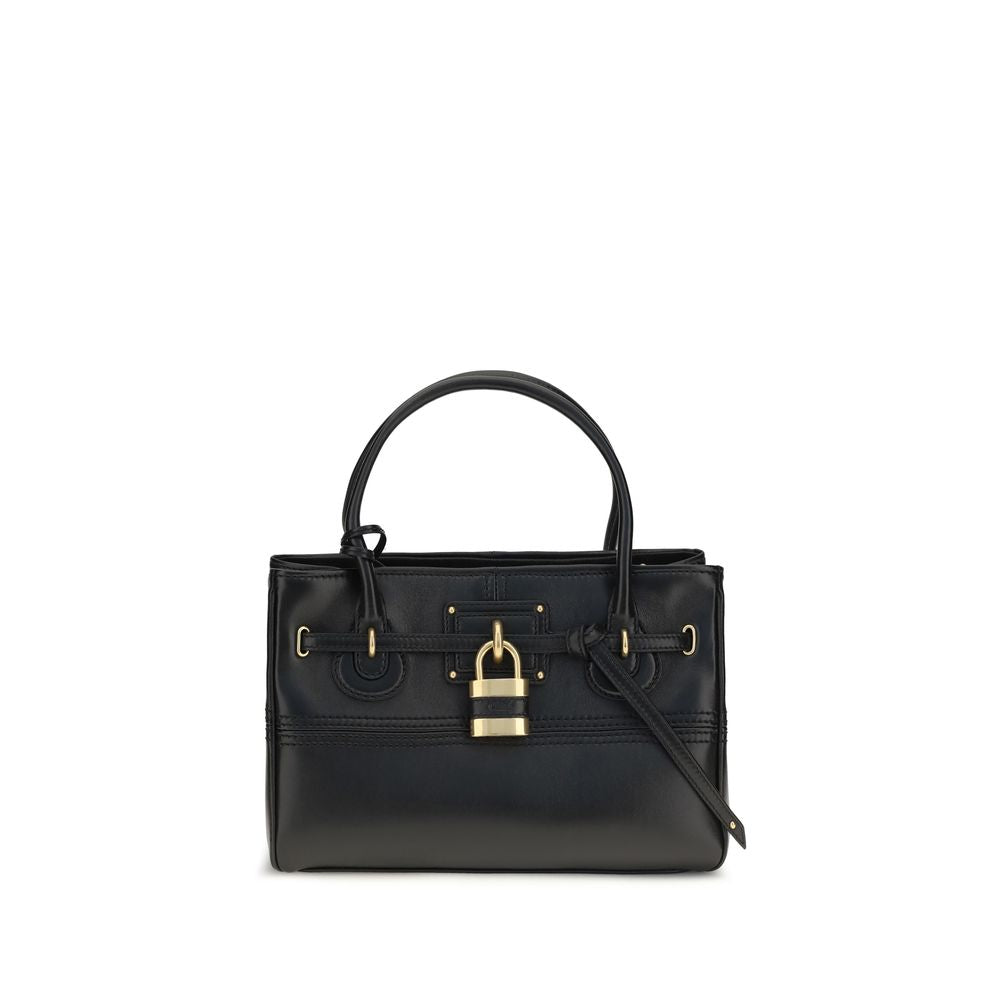 Chloé Paddington Black Buffalo Leather Shoulder Bag