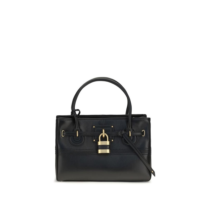 Chloé Paddington Black Buffalo Leather Shoulder Bag