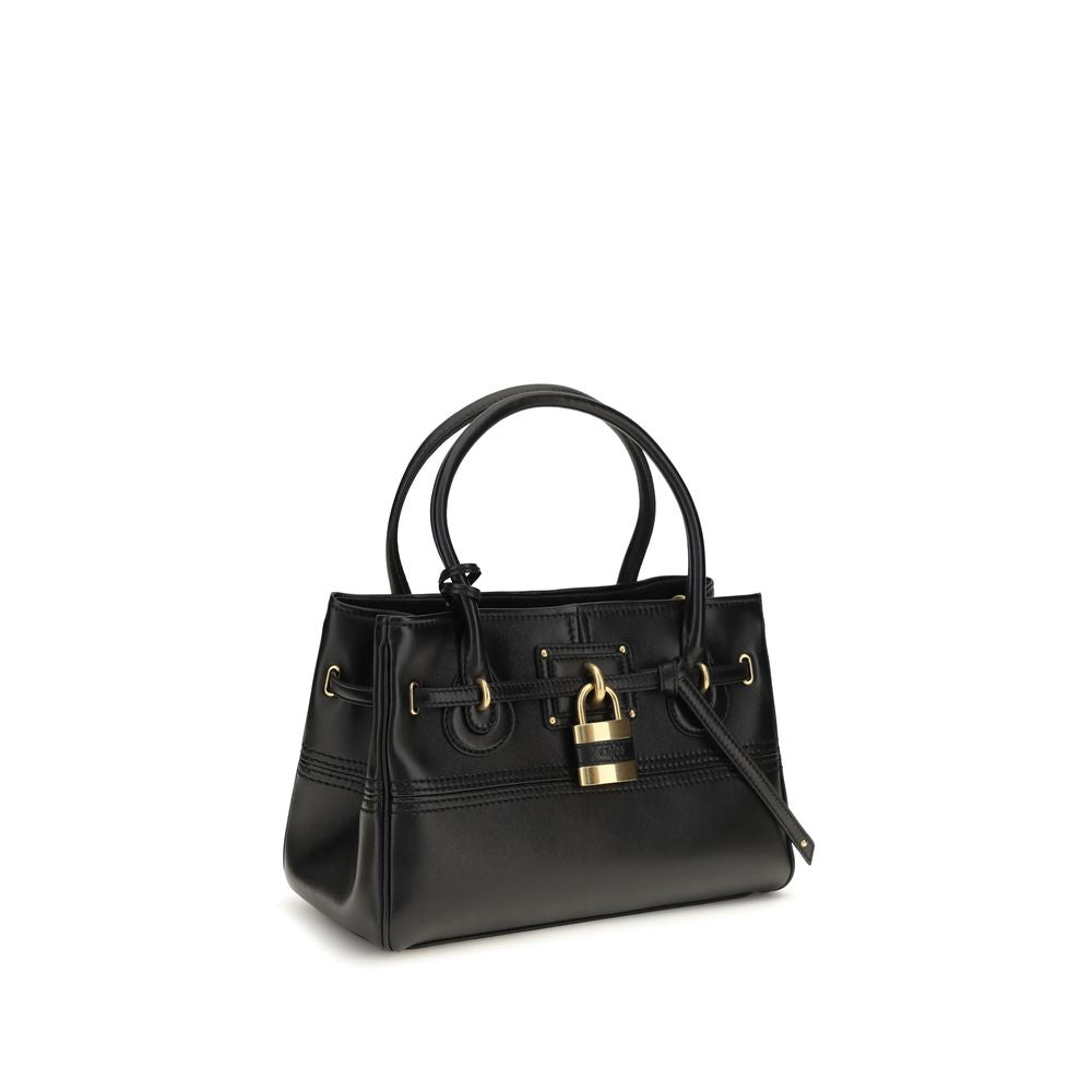 Chloé Paddington Black Buffalo Leather Shoulder Bag