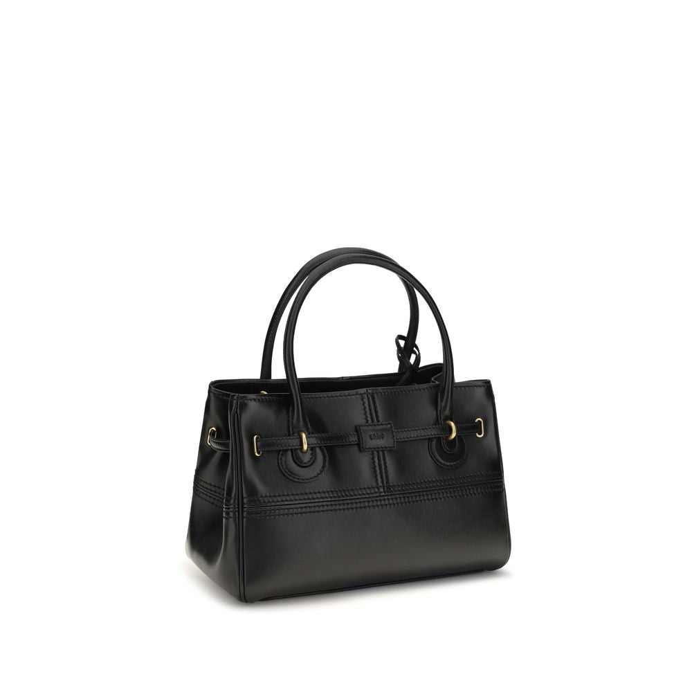 Chloé Paddington Black Buffalo Leather Shoulder Bag