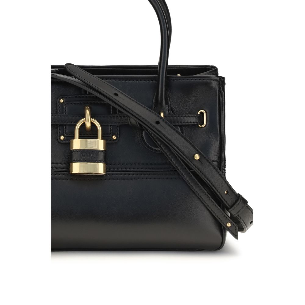 Chloé Paddington Black Buffalo Leather Shoulder Bag