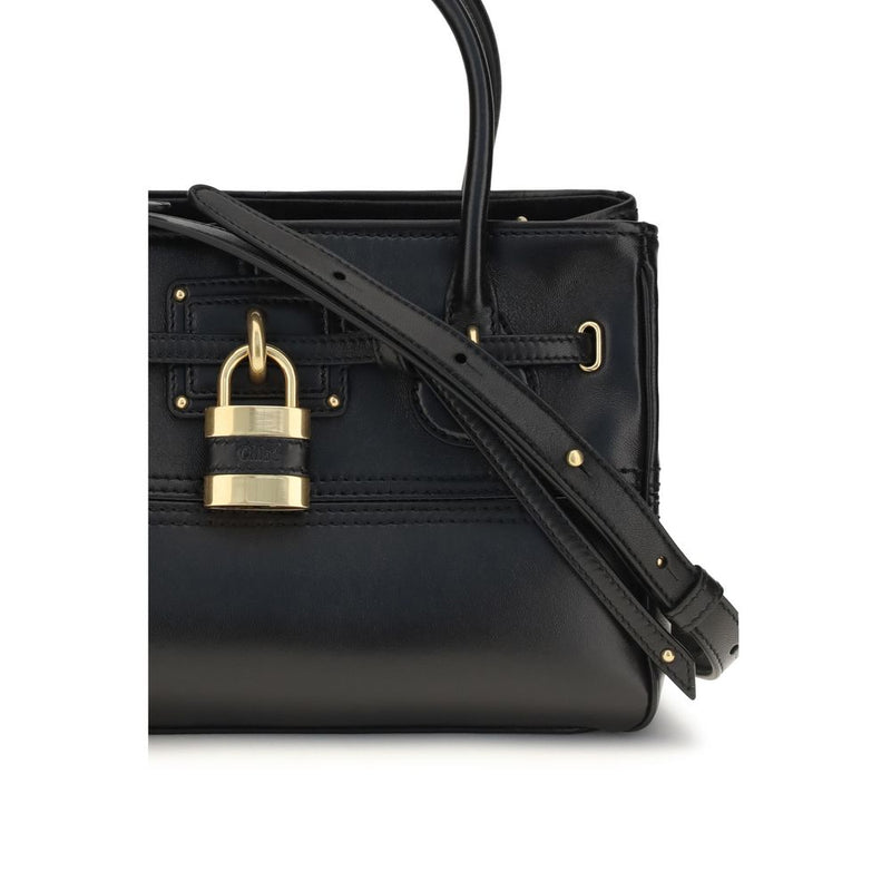 Chloé Paddington Black Buffalo Leather Shoulder Bag