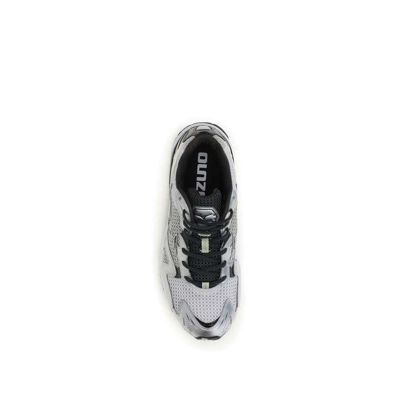 MIZUNO Wave Rider 10 Gray Fabric Athletic Sneakers for Men
