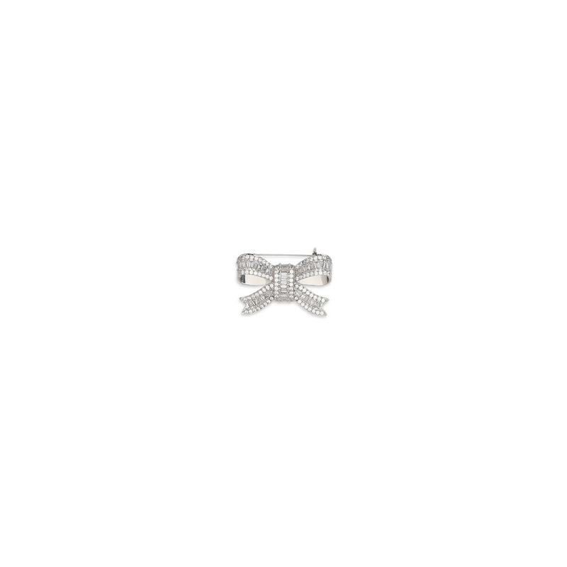 Self-Portrait Silver Brass Bow Brooch