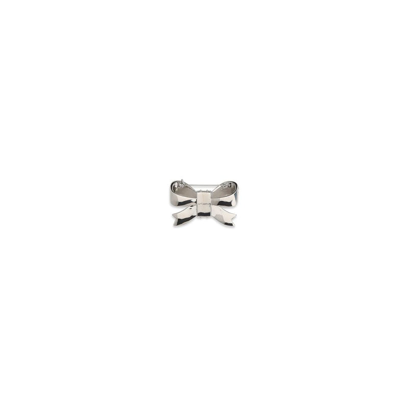 Self-Portrait Silver Brass Bow Brooch