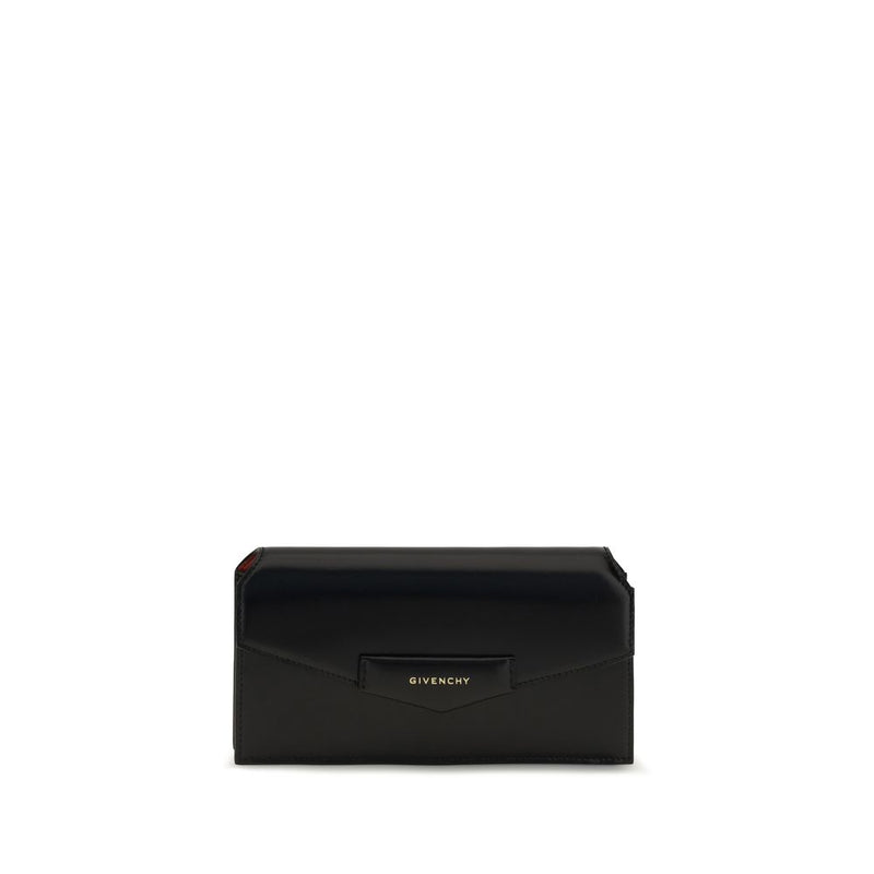 Givenchy Black Calf Leather Antigona Box Wallet
